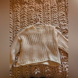 White “Cropped ish” Sweater